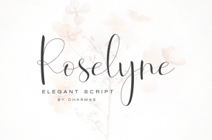 Roselyne Calligraphy Script Font Font Download