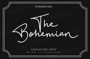 The Bohemian - a Signature Font Font Download