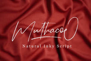 Muthacoe | Natural Inky Script Font Download