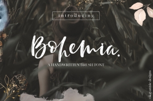 Bohemia - A Brush Script Font Font Download