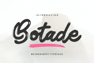 Botade | Metroscript Typeface Font Font Download