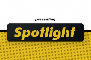 Spotlight - Sans Serif Regular with optional Stencils Font Download