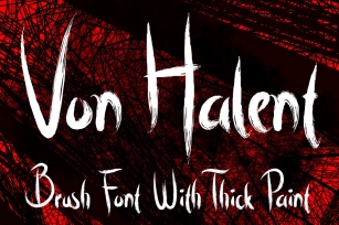 Von Halent Brush Font Font Download