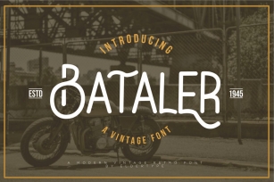 Bataler - Vintage Font Font Download