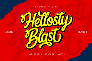 Hellosty Blast Font Download