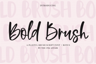 Bold Brush Font  Bonus Font Font Download
