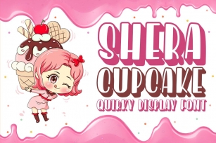 Shera Cupcake - Cute Display Font Font Download