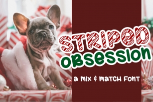Striped Obsession - A Mix & Match Font Font Download