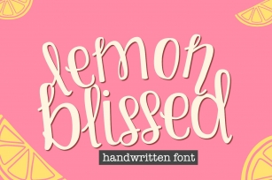 Lemon Blissed- Smooth Cut-Friendly Handwritten Font Font Download