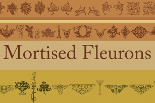 Mortised Fleurons Font Download