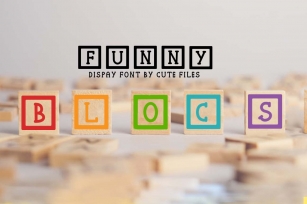 Funny blocks font for building blocks party Font Download
