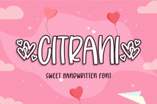 Citrani | sweet Handwritten Font Download