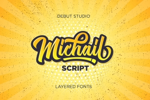 Michail Script - Layered Fonts Font Download