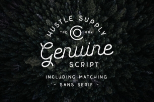 Genuine Script - Textured Type Duo Font Download