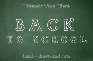 Summer Wine - hand drawn font Font Download