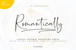 Romantically - Lovely Signature - Font Download