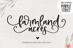 Farmland Acres - A Font Duo with Doodles Font Download