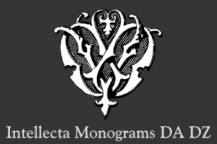 Intellecta Monograms DA DZ Font Download