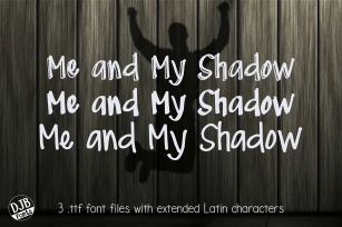 DJB Me and My Shadows Font Bundle Font Download