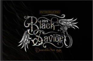 Black Savior - decorative calligraphy Display Font Font Download