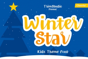 Winter Star - Playful Handwritten Font Font Download