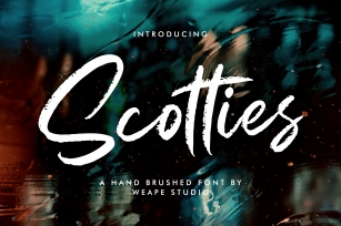 Scotties - Hand Brushed Font Font Download