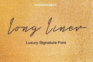 Long Liner | Luxury Signature Font Download