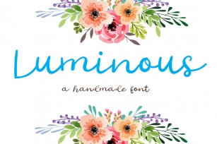 Luminous - A handmade cool and elegant font Font Download