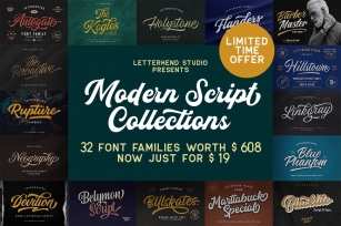 Modern Script Collections Font Download