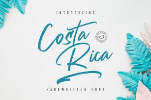 Costa Rica - Brush Font Font Download