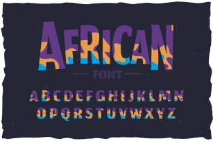 OTF color font! Funny african style Font Download