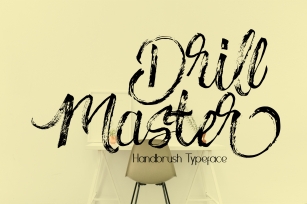 Drillmaster Handbrush Typeface Font Download