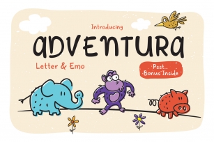 Adventura Letter and Emo Font Download