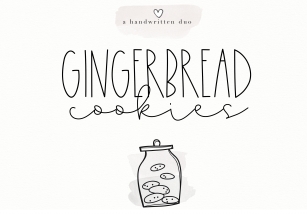 Gingerbread Cookies - A Script Font Duo Font Download
