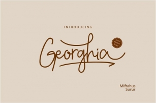 Georghia Modern Script Font Font Download