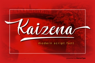 Kaizena - Modern Script Font Font Download