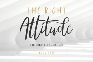TheRightAttitude Font Download