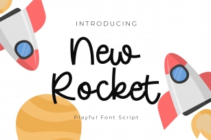 New Rocket Playful Font Script Font Download