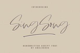 Sing Song Font Download