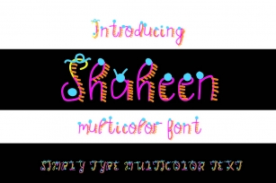 Shaheen Multicolor font Font Download