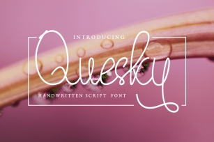 Quesky Handwritten Script Font Download