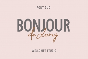 Bonjour de Jong - Font Duo Font Download