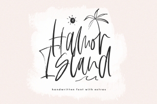 Hamor Island - Handwritten Script Font with Extras Font Download