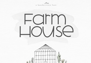 Farmhouse - A Bold Handwritten Font Font Download