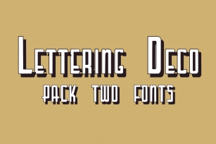 Lettering Deco (pack two fonts) Font Download
