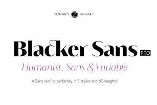Blacker Sans Pro Font Download