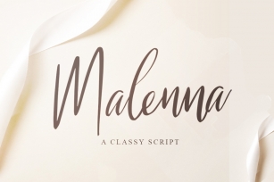 Malenna Script Font Download