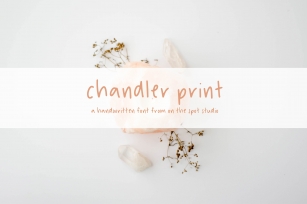Chandler Print Font Download