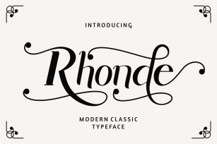 Rhonde - Modern Classic Font Font Download