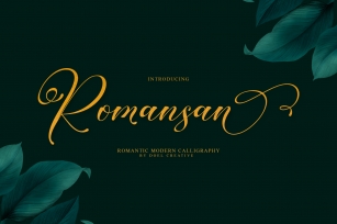 Romansan | Romantic Calligraphy Font Download